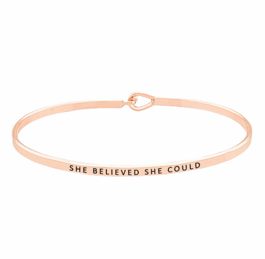 She Believed She Could Bracelet