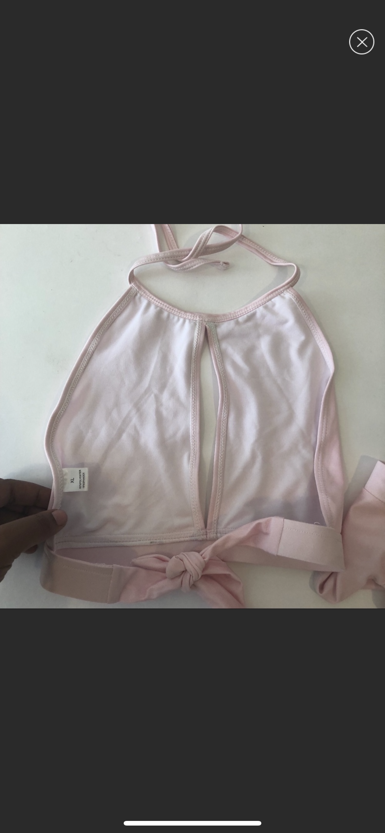 Light pink high waisted swimsuit XL only
