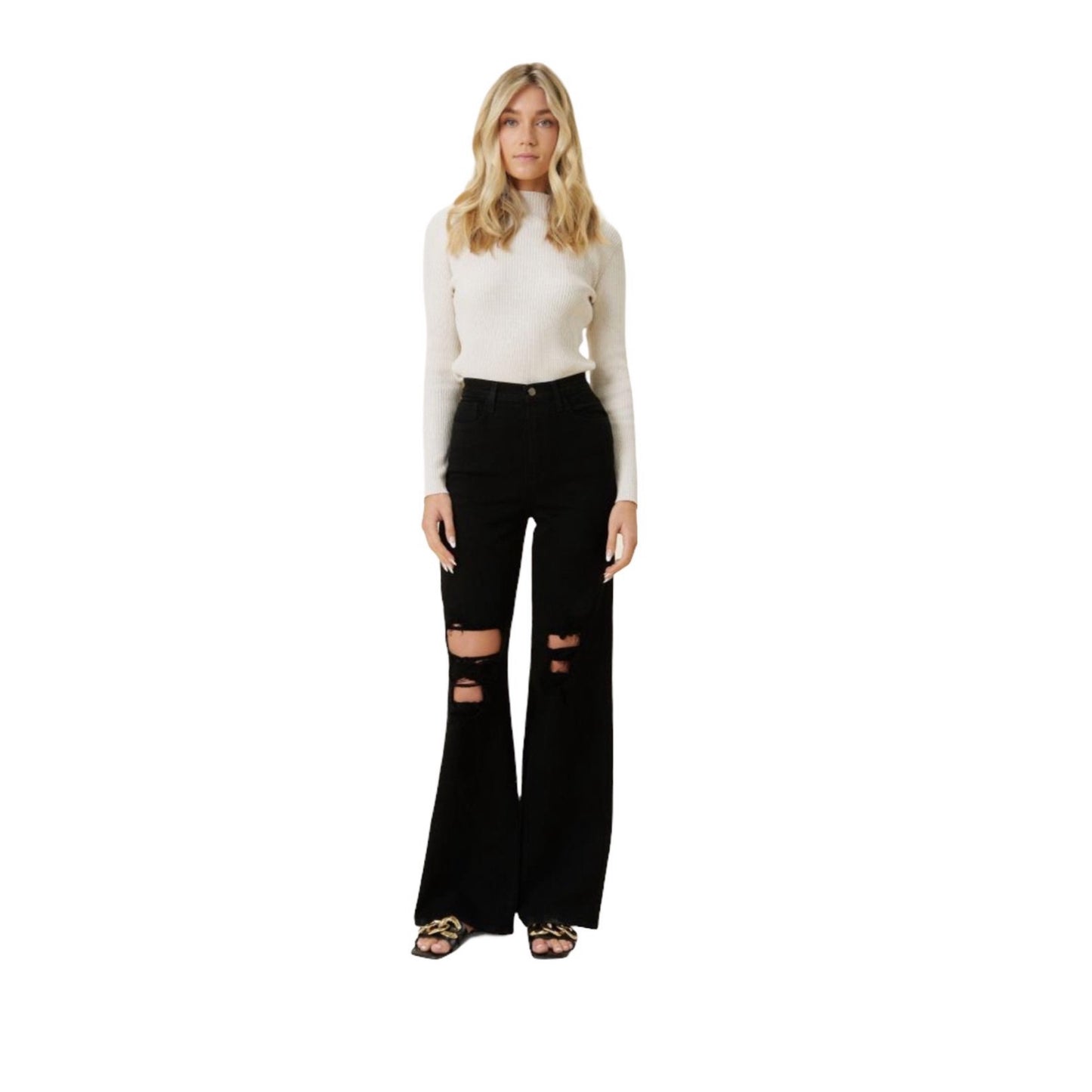 Black Wide Leg Jeans